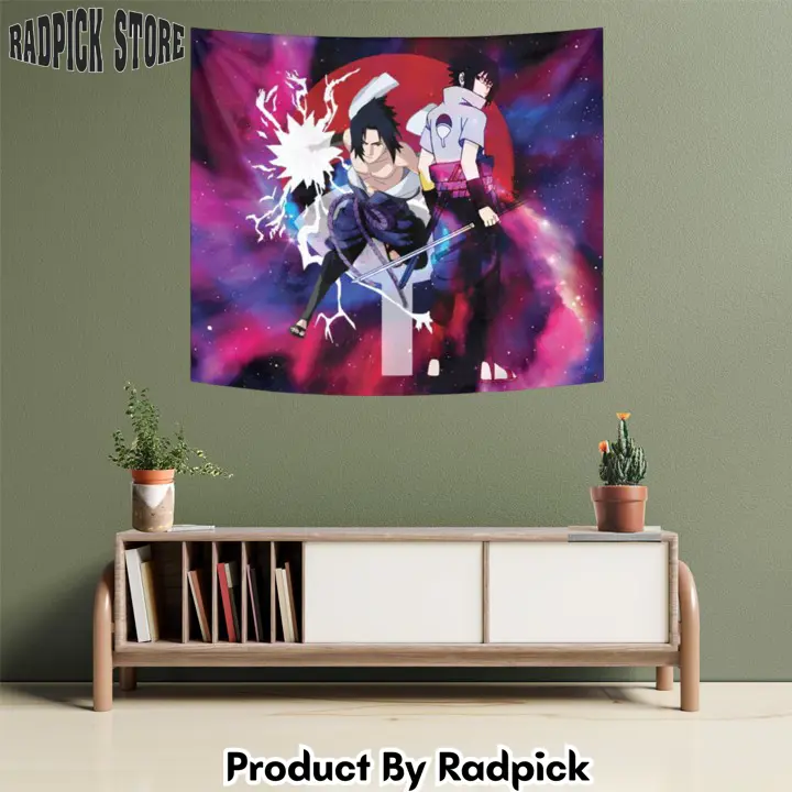 Uchiha sasuke tapestry custom galaxy anime wall decor  rp5947454